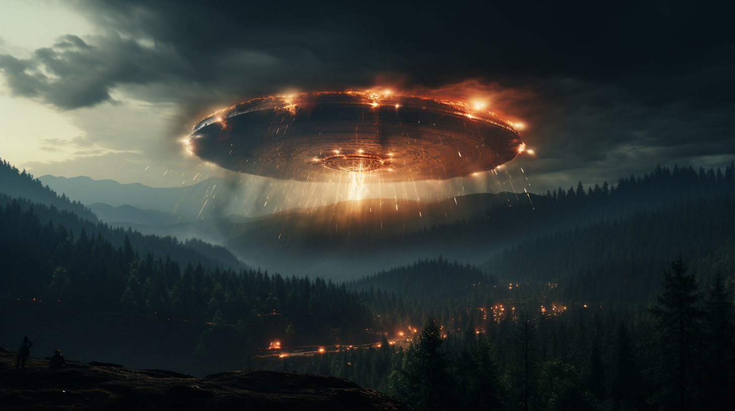 crashing ufo