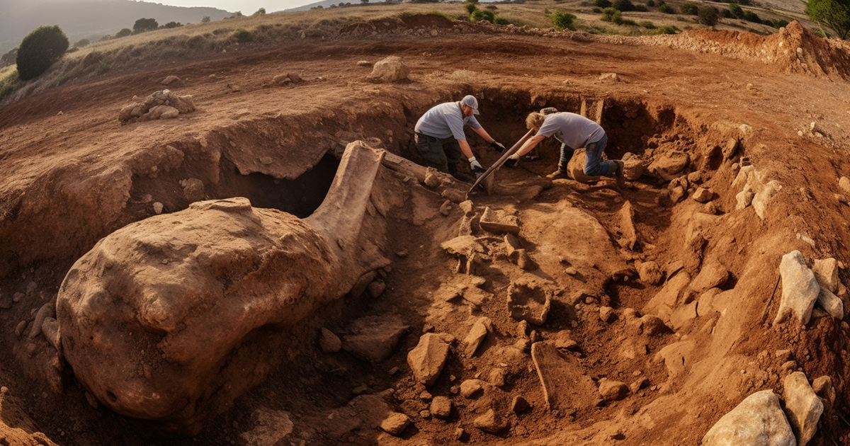 ancient giant bones