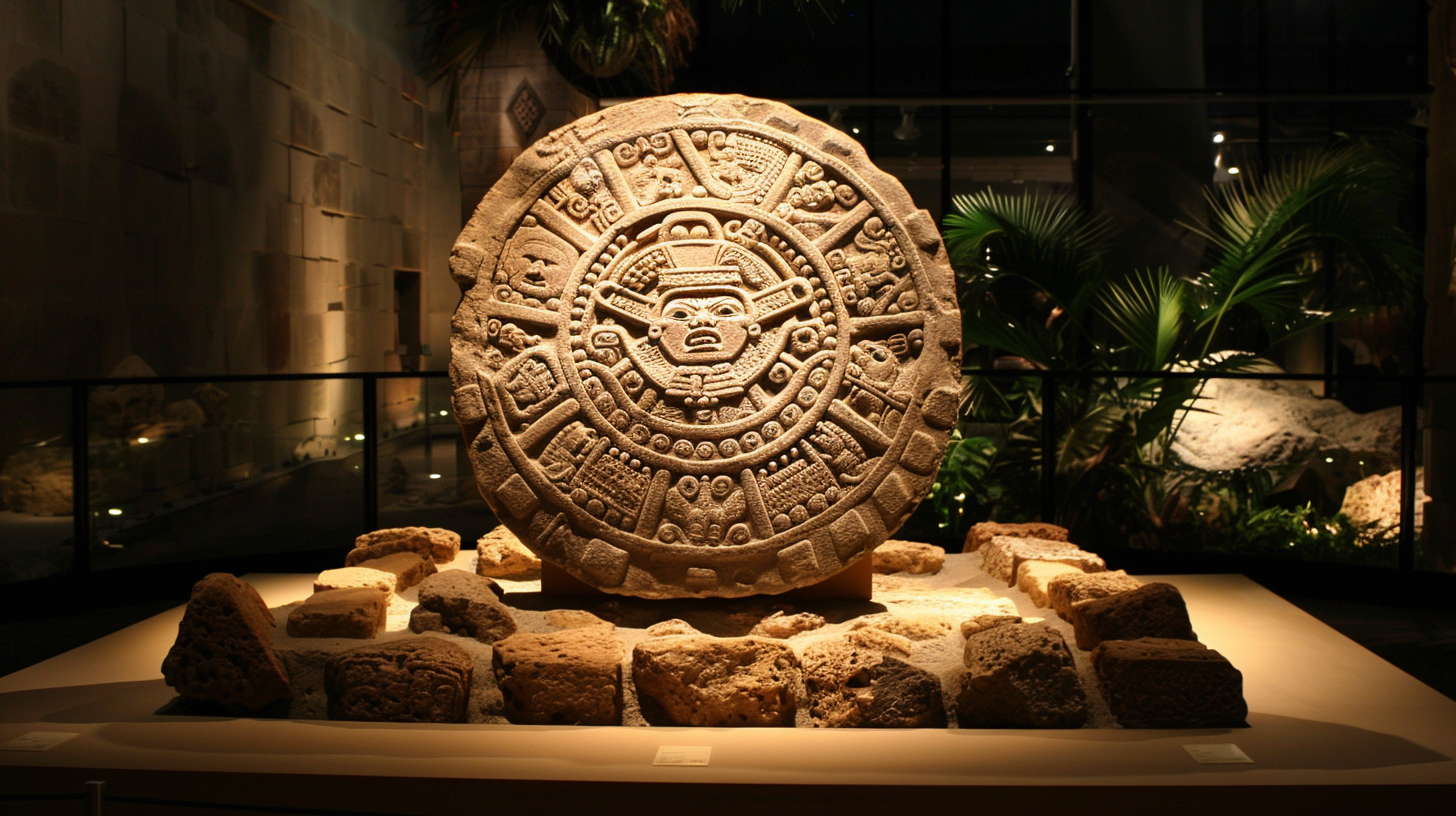 ancient aztec calendar disc astronomy